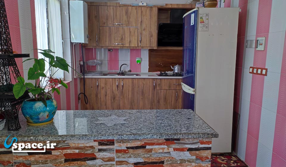 نمای آشپزخانه اقامتگاه بوم گردی برج بهشت قلجق - شیروان - روستای قلجق